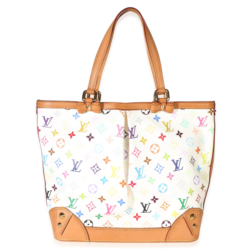 Louis Vuitton White Monogram Multicolor Canvas Sharleen GM
